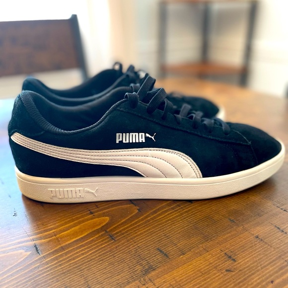 Black And White Puma Sneakers Size 15 
